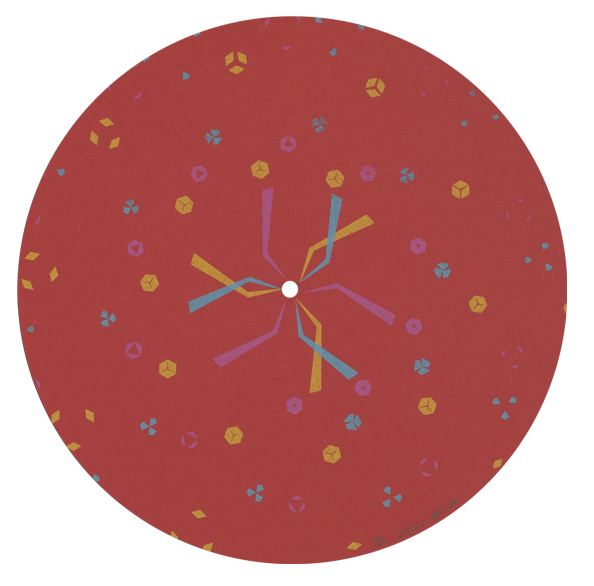 TONDO III . SERIGRAFÍA 4 TINTAS. 30 x 30 cm.